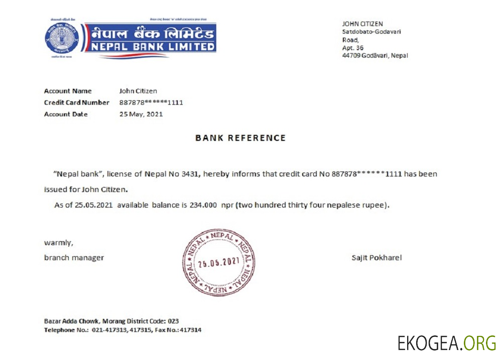 Népal , Népal bank , reference template